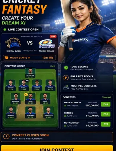 Inbetz (inbetzapp) fantasy cricket & matchday visual 3